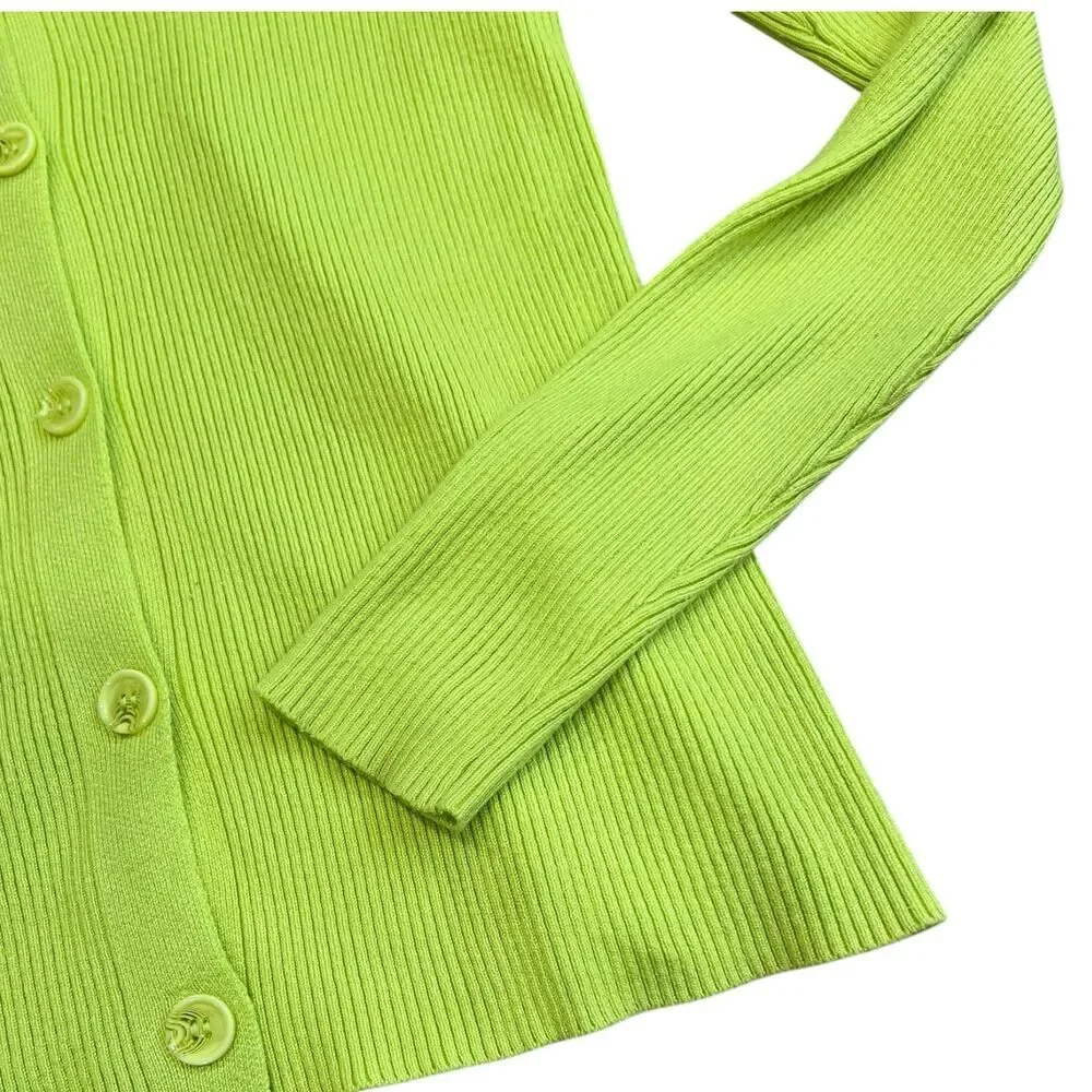 Emilia George Yellow Ribbed Eliza Maternity Top M